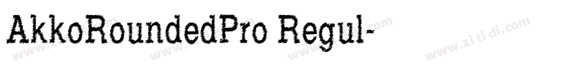 AkkoRoundedPro Regul字体转换